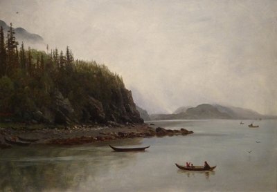 Indians Fishing by Albert Bierstadt